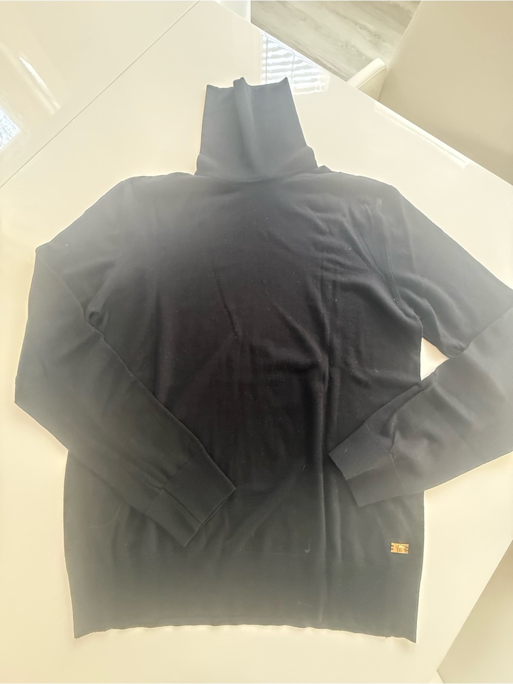 Versace Black Turtleneck Sweater